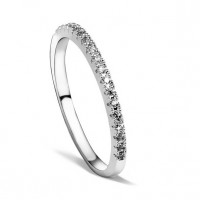 Nahla CZ Pave Dainty Sparklers Eternity Ring